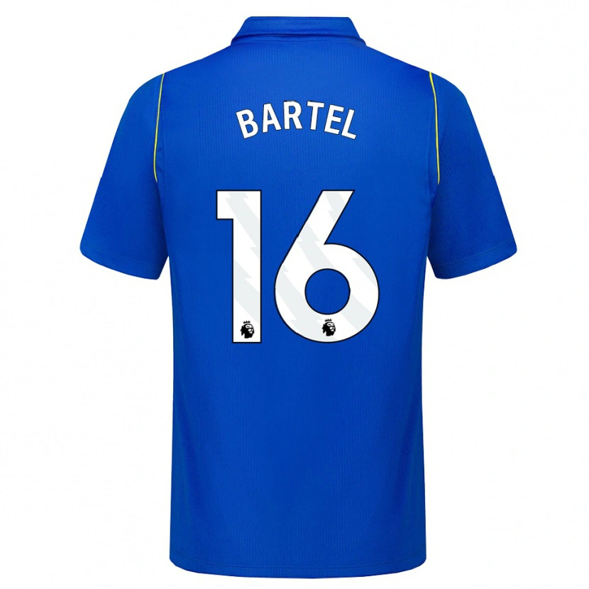 Danxen Barn Júlia Bartel #16 Blå Gul Hemmatröja Matchtröjor 2026/27 Tröjor T-Tröja