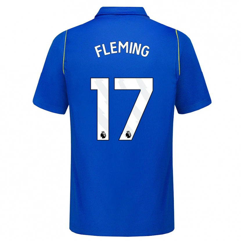 Danxen Barn Jessie Fleming #17 Blå Gul Hemmatröja Matchtröjor 2026/27 Tröjor T-Tröja