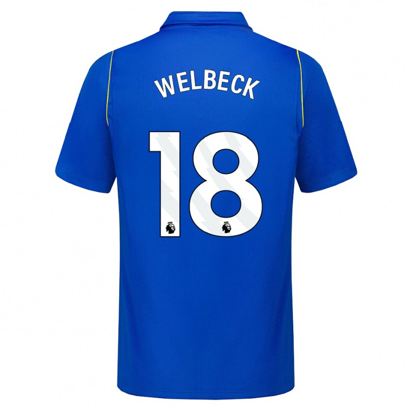 Danxen Barn Danny Welbeck #18 Blå Gul Hemmatröja Matchtröjor 2026/27 Tröjor T-Tröja