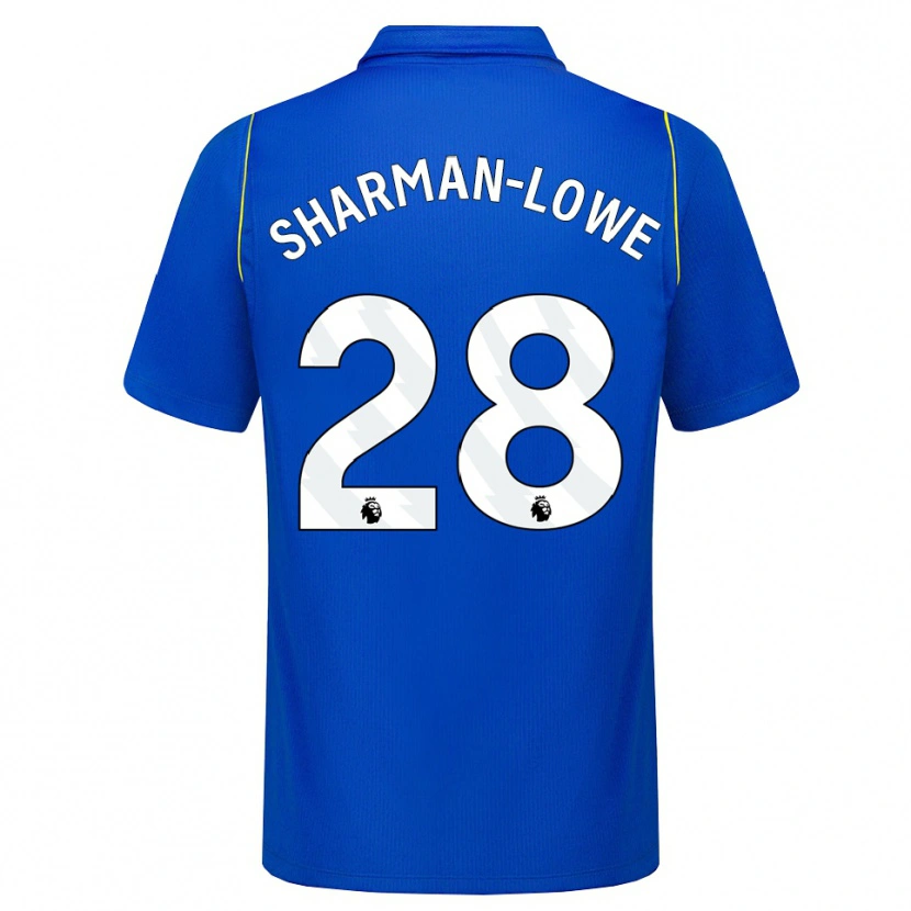 Danxen Barn Teddy Sharman-Lowe #28 Blå Gul Hemmatröja Matchtröjor 2026/27 Tröjor T-Tröja