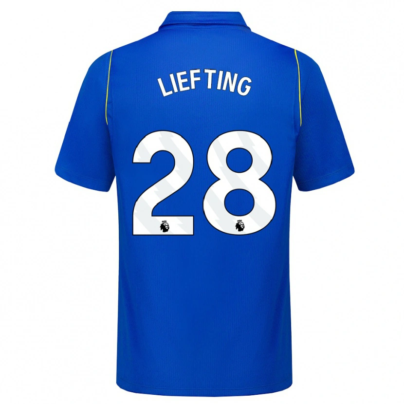 Danxen Barn Femke Liefting #28 Blå Gul Hemmatröja Matchtröjor 2026/27 Tröjor T-Tröja