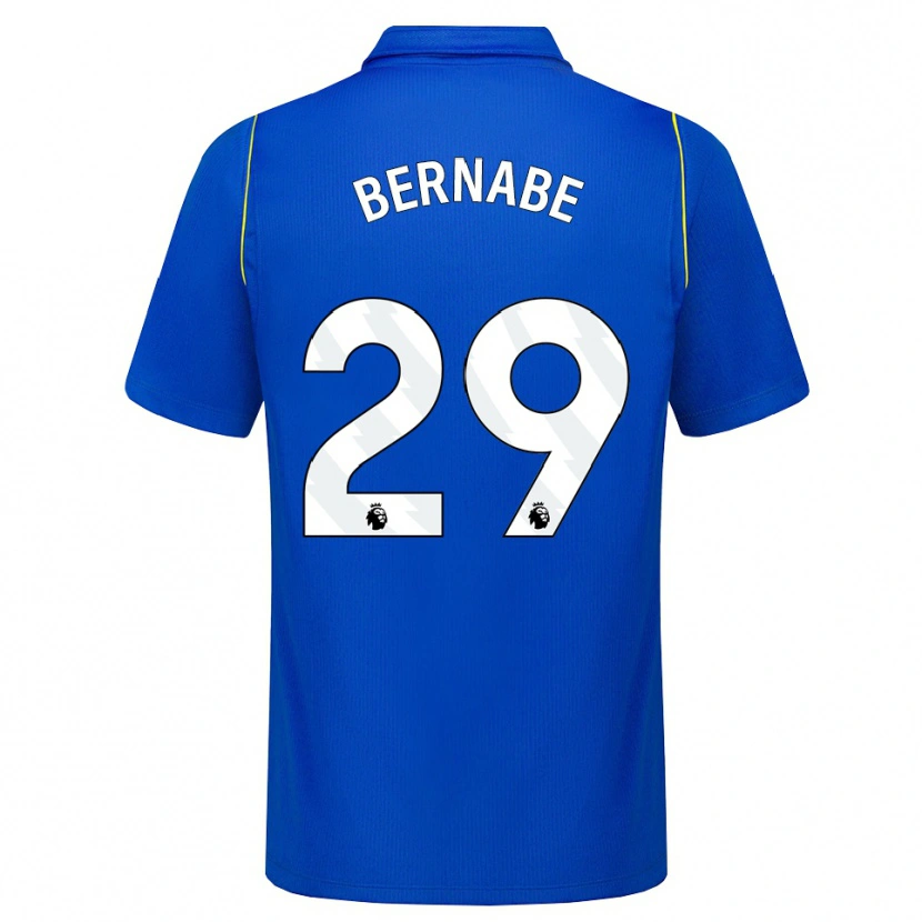 Danxen Barn Alejandra Bernabé #29 Blå Gul Hemmatröja Matchtröjor 2026/27 Tröjor T-Tröja