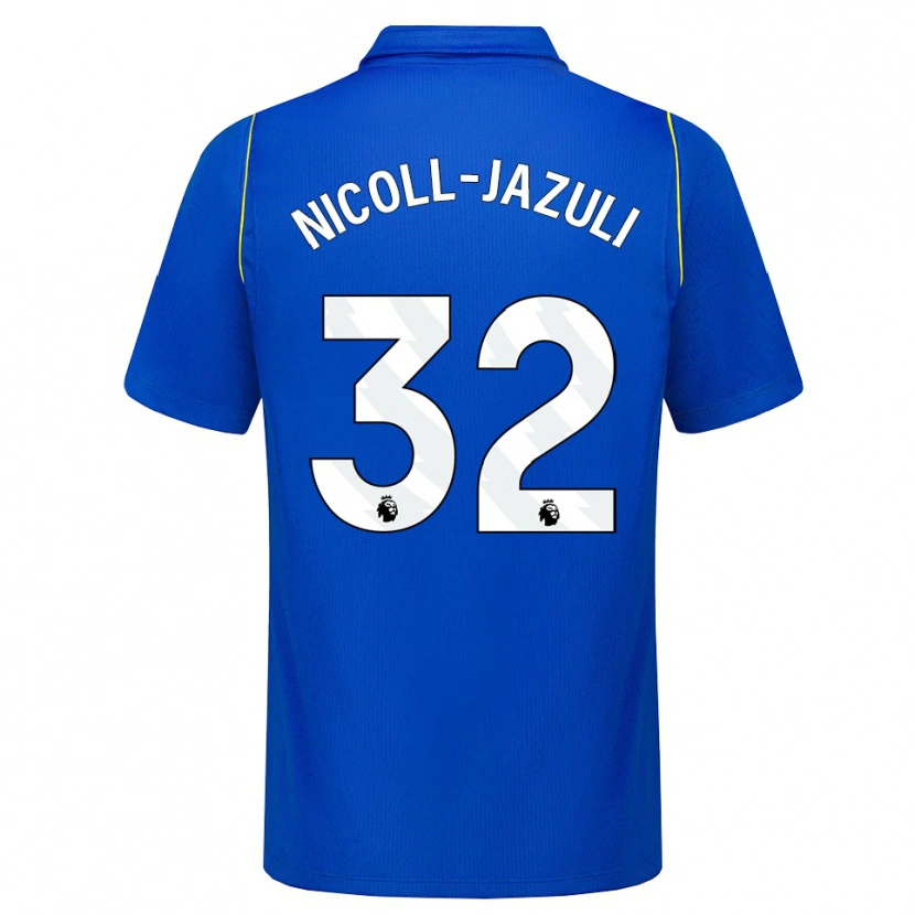 Danxen Barn Mahdi Nicoll-Jazuli #32 Blå Gul Hemmatröja Matchtröjor 2026/27 Tröjor T-Tröja