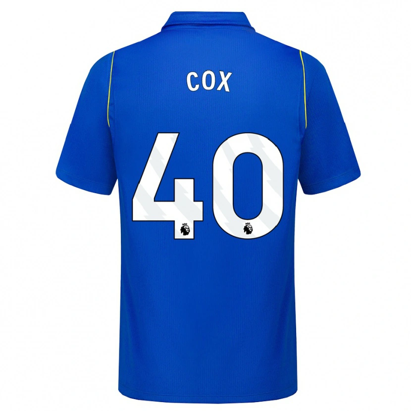 Danxen Barn Katie Cox #40 Blå Gul Hemmatröja Matchtröjor 2026/27 Tröjor T-Tröja