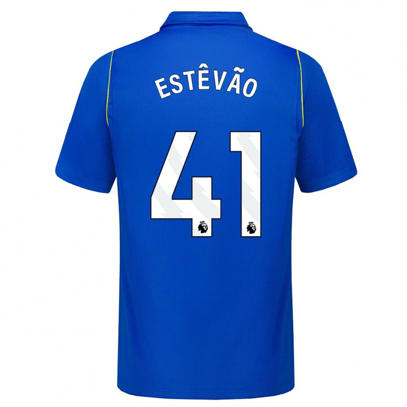 Danxen Barn Estêvão Willian Almeida De Oliveira Gonçalves #41 Blå Gul Hemmatröja Matchtröjor 2026/27 Tröjor T-Tröja