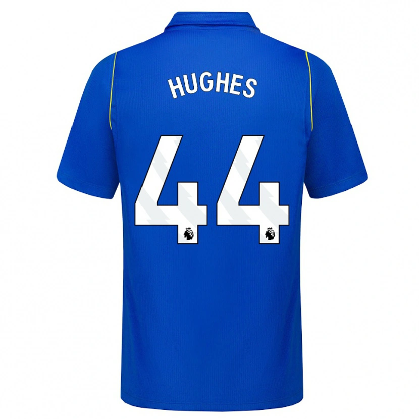 Danxen Barn Brodi Hughes #44 Blå Gul Hemmatröja Matchtröjor 2026/27 Tröjor T-Tröja