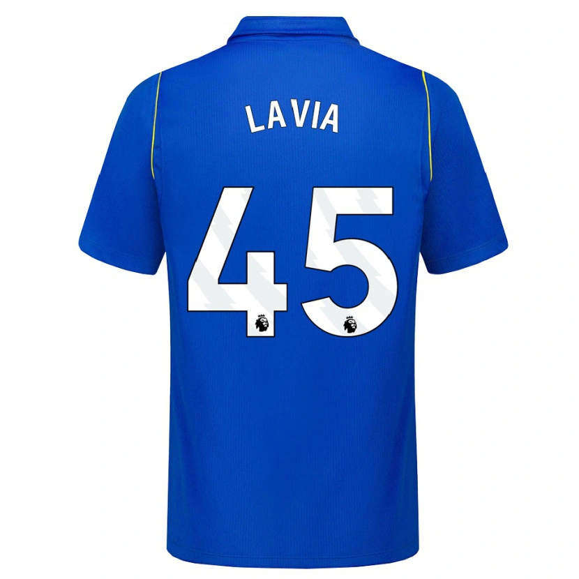 Danxen Barn Roméo Lavia #45 Blå Gul Hemmatröja Matchtröjor 2026/27 Tröjor T-Tröja