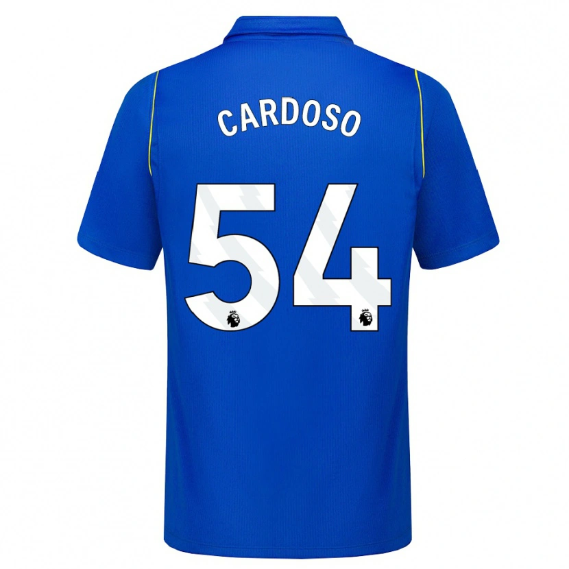 Danxen Barn Leo Cardoso #54 Blå Gul Hemmatröja Matchtröjor 2026/27 Tröjor T-Tröja