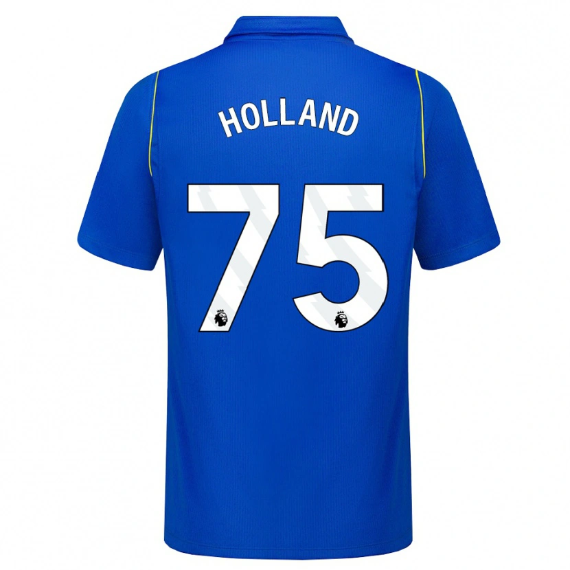 Danxen Barn Charlie Holland #75 Blå Gul Hemmatröja Matchtröjor 2026/27 Tröjor T-Tröja