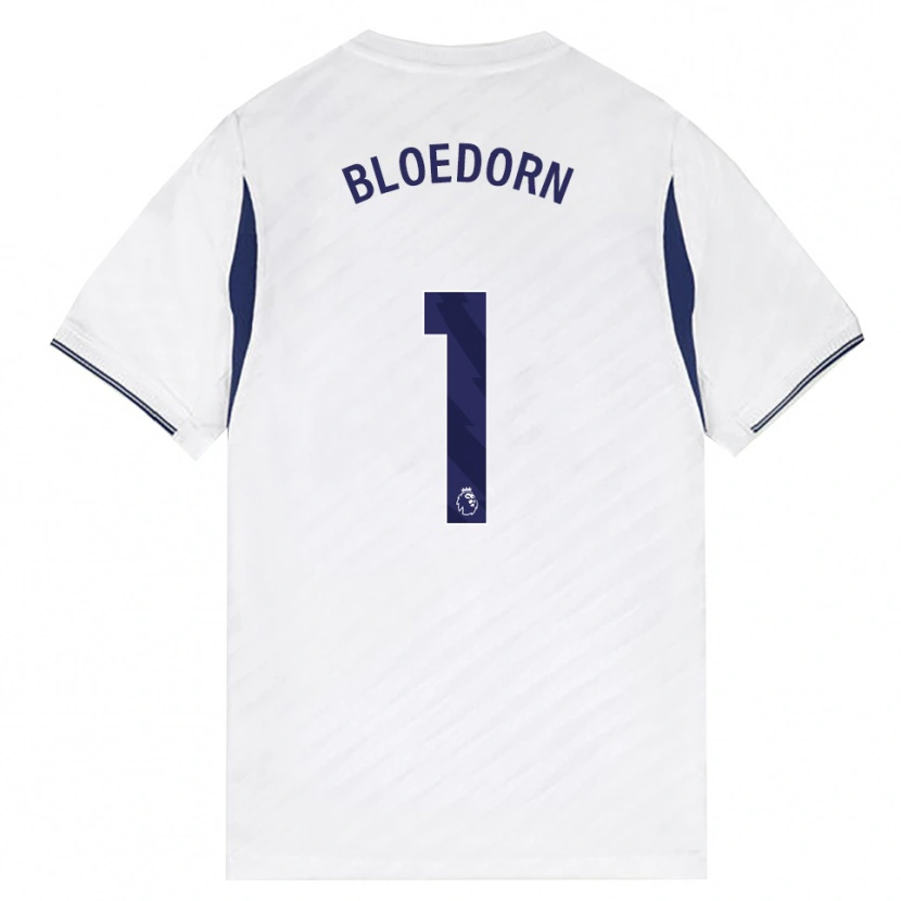 Danxen Barn Carey Bloedorn #1 Vit Röd Lila Hemmatröja Matchtröjor 2026/27 Tröjor T-Tröja