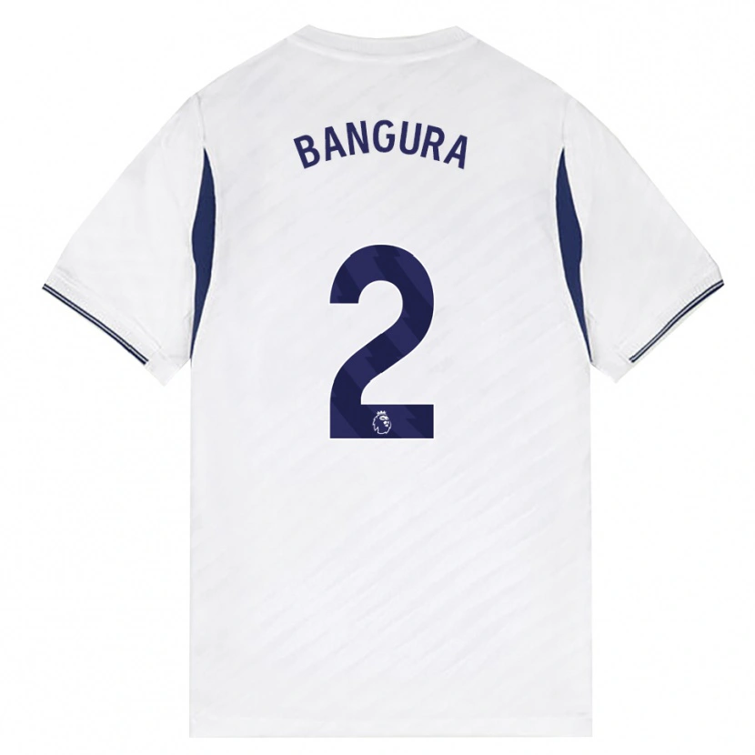 Danxen Barn Samal Bangura #2 Vit Röd Lila Hemmatröja Matchtröjor 2026/27 Tröjor T-Tröja