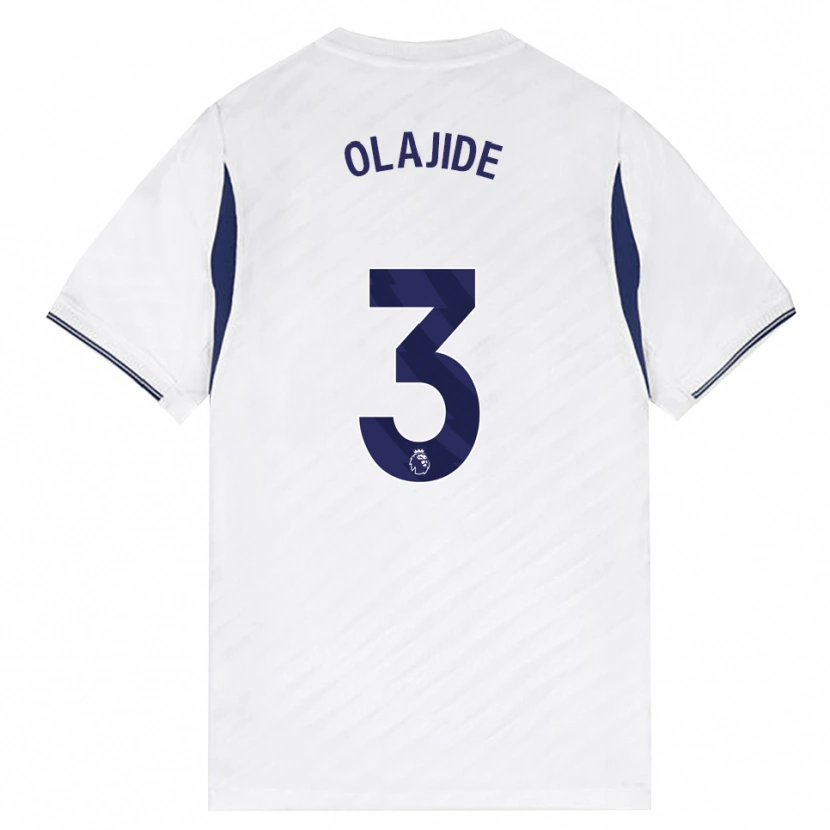 Danxen Barn Solomon Olajide #3 Vit Röd Lila Hemmatröja Matchtröjor 2026/27 Tröjor T-Tröja