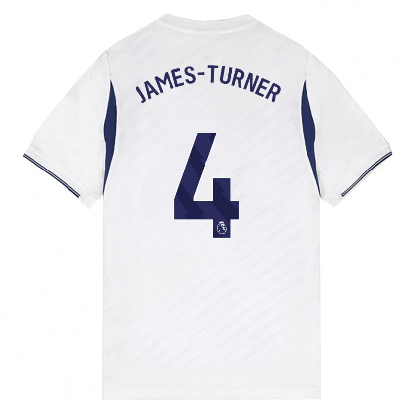 Danxen Barn Amy James-Turner #4 Vit Röd Lila Hemmatröja Matchtröjor 2026/27 Tröjor T-Tröja