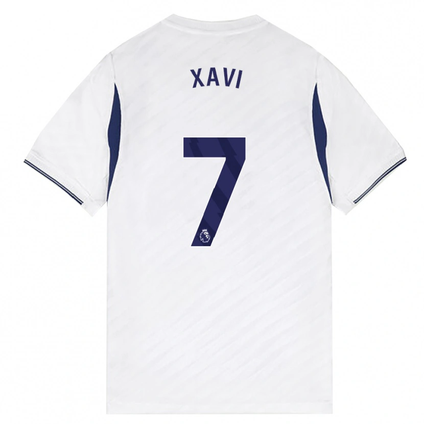 Danxen Barn Xavi Simons #7 Vit Röd Lila Hemmatröja Matchtröjor 2026/27 Tröjor T-Tröja