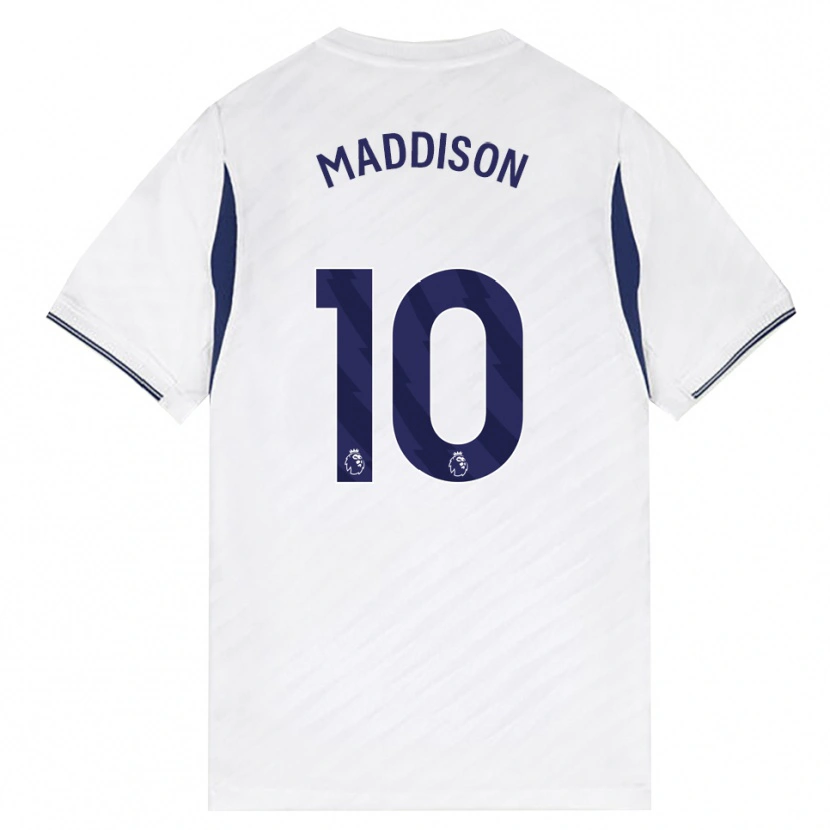 Danxen Barn James Maddison #10 Vit Röd Lila Hemmatröja Matchtröjor 2026/27 Tröjor T-Tröja