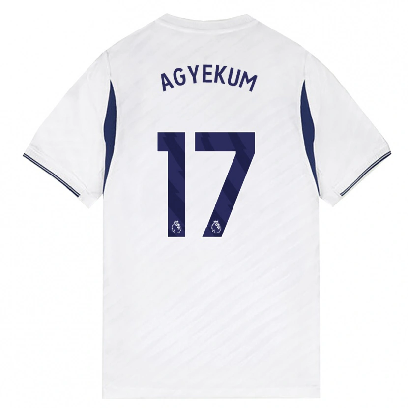 Danxen Barn Ezra Agyekum #17 Vit Röd Lila Hemmatröja Matchtröjor 2026/27 Tröjor T-Tröja