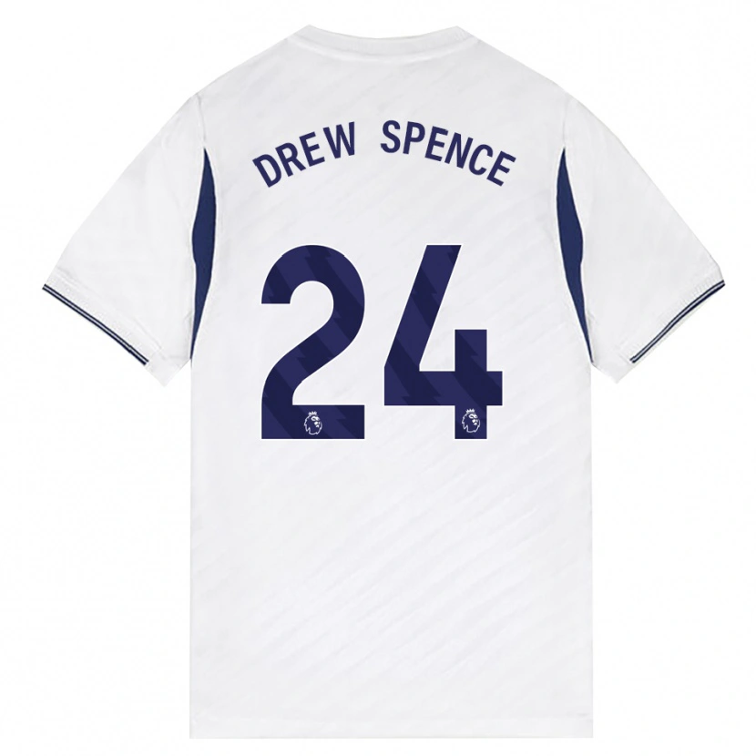 Danxen Barn Drew Spence #24 Vit Röd Lila Hemmatröja Matchtröjor 2026/27 Tröjor T-Tröja