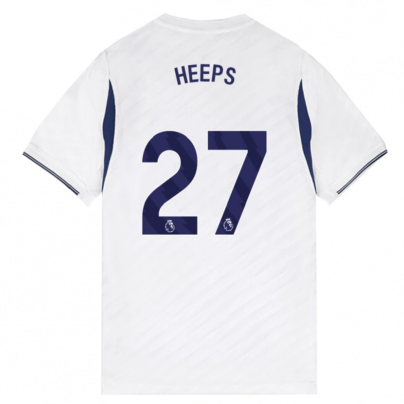 Danxen Barn Eleanor Heeps #27 Vit Röd Lila Hemmatröja Matchtröjor 2026/27 Tröjor T-Tröja