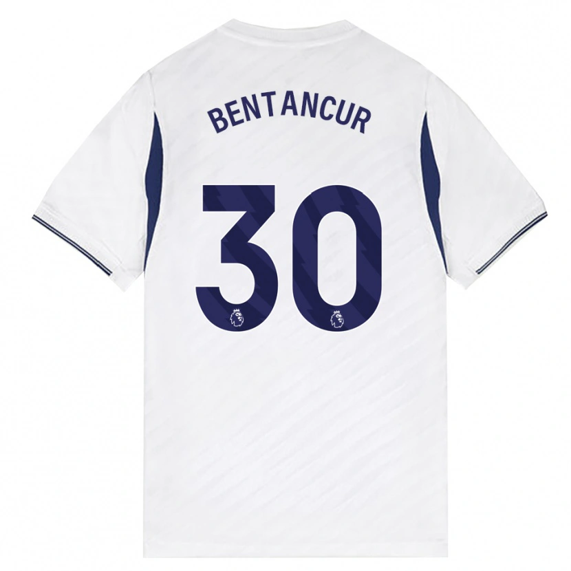 Danxen Barn Rodrigo Bentancur #30 Vit Röd Lila Hemmatröja Matchtröjor 2026/27 Tröjor T-Tröja