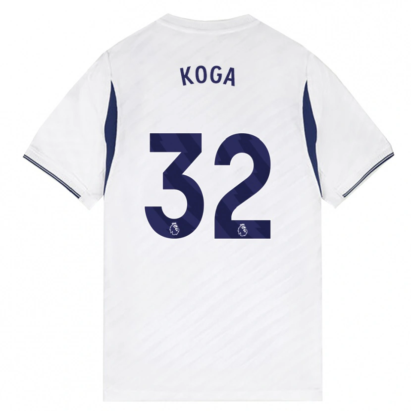 Danxen Barn Tōko Koga #32 Vit Röd Lila Hemmatröja Matchtröjor 2026/27 Tröjor T-Tröja