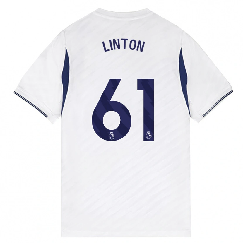 Danxen Barn Jahziah Linton #61 Vit Röd Lila Hemmatröja Matchtröjor 2026/27 Tröjor T-Tröja