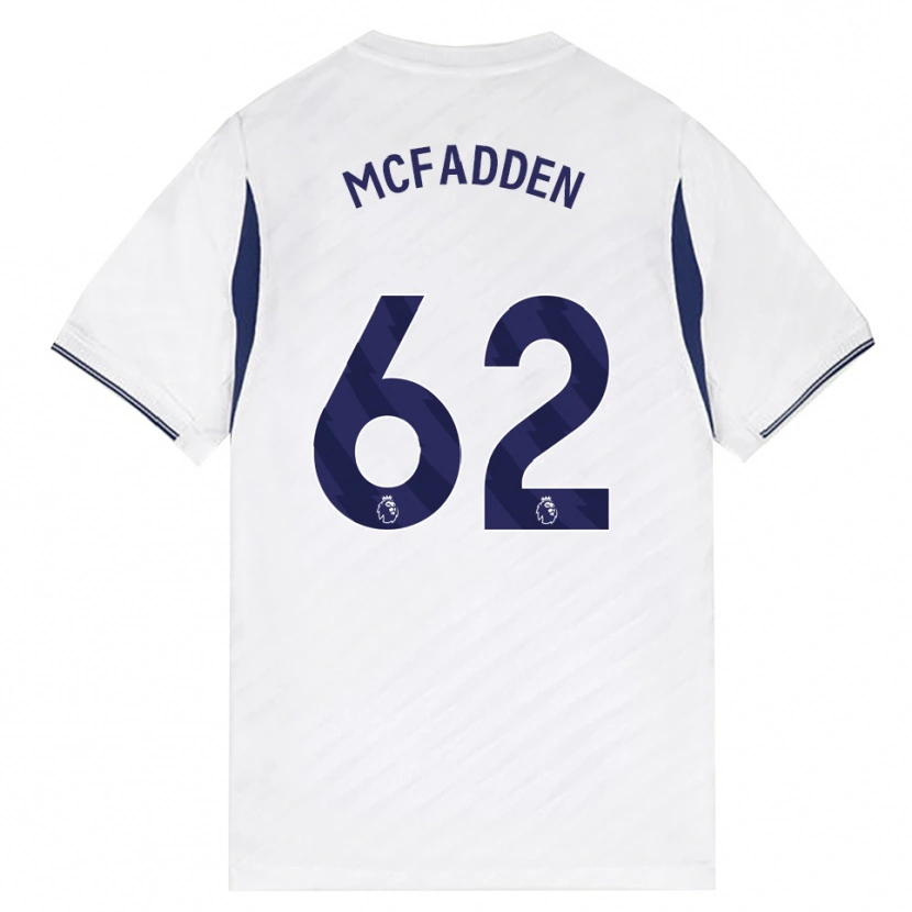 Danxen Barn Max Mcfadden #62 Vit Röd Lila Hemmatröja Matchtröjor 2026/27 Tröjor T-Tröja
