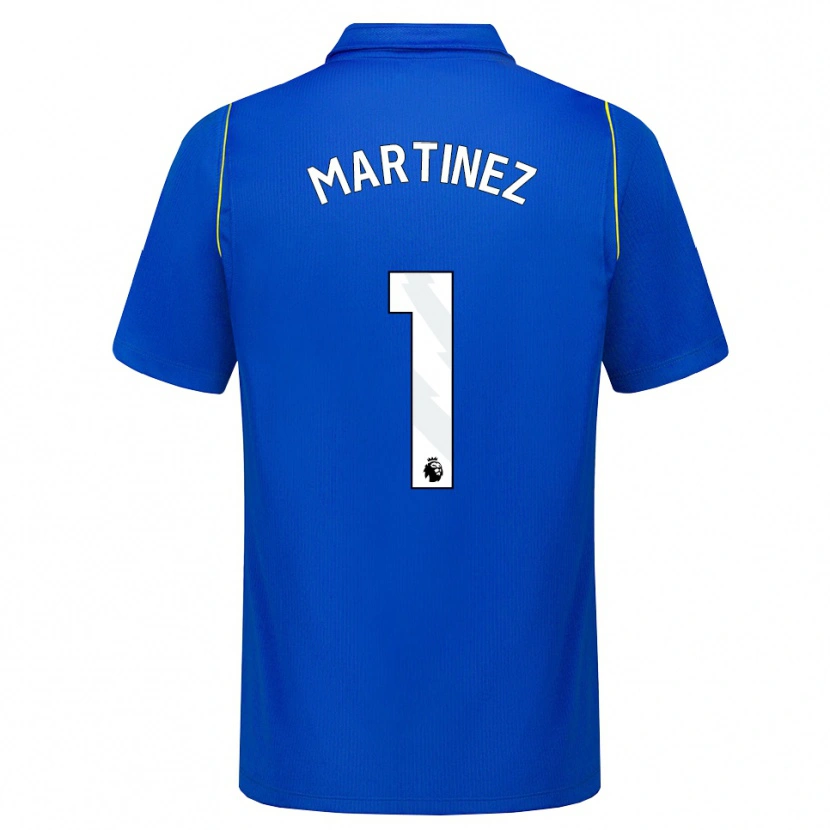 Danxen Barn Emiliano Martínez #1 Blå Gul Hemmatröja Matchtröjor 2026/27 Tröjor T-Tröja