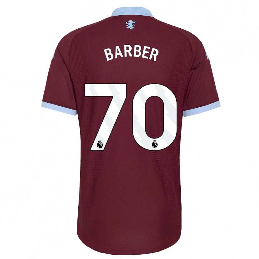 Danxen Barn Jayden Barber #70 Kornblå Vinröd Hemmatröja Matchtröjor 2026/27 Tröjor T-Tröja