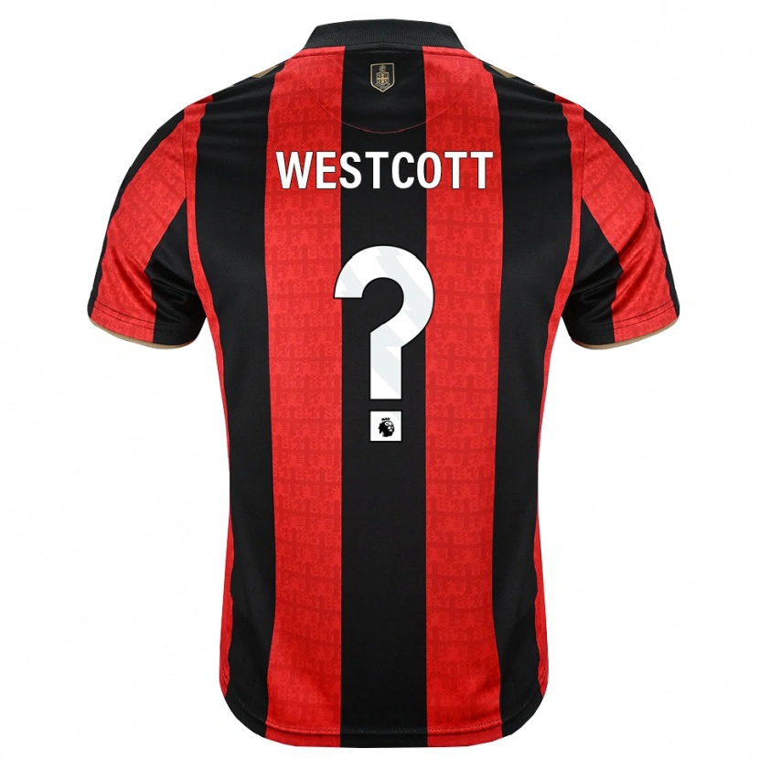 Danxen Barn Ben Westcott #0 Gyllene Röd Svart Hemmatröja Matchtröjor 2026/27 Tröjor T-Tröja