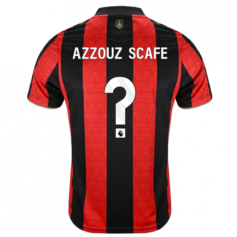 Danxen Barn Jaheim Azzouz Scafe #0 Gyllene Röd Svart Hemmatröja Matchtröjor 2026/27 Tröjor T-Tröja