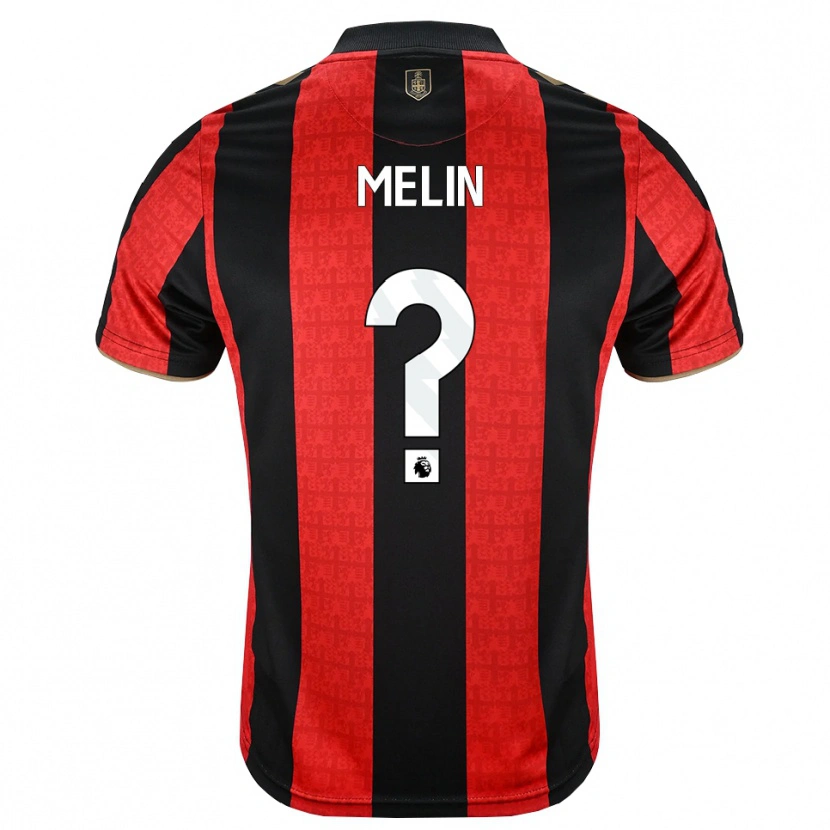 Danxen Barn Zach Melin #0 Gyllene Röd Svart Hemmatröja Matchtröjor 2026/27 Tröjor T-Tröja