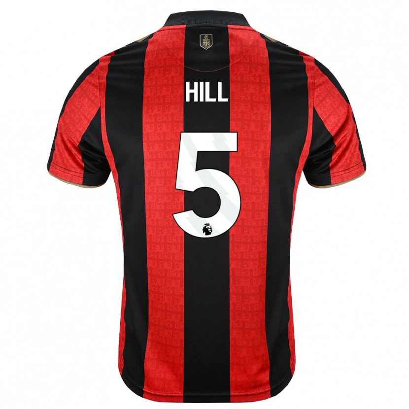 Danxen Barn James Hill #5 Gyllene Röd Svart Hemmatröja Matchtröjor 2026/27 Tröjor T-Tröja