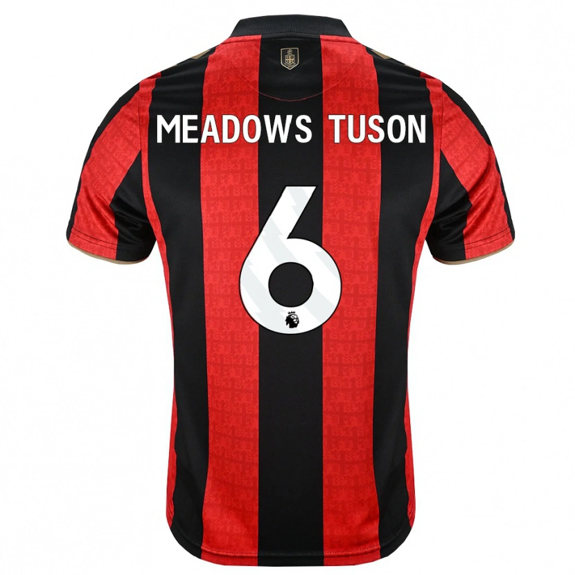 Danxen Barn Freya Meadows Tuson #6 Gyllene Röd Svart Hemmatröja Matchtröjor 2026/27 Tröjor T-Tröja