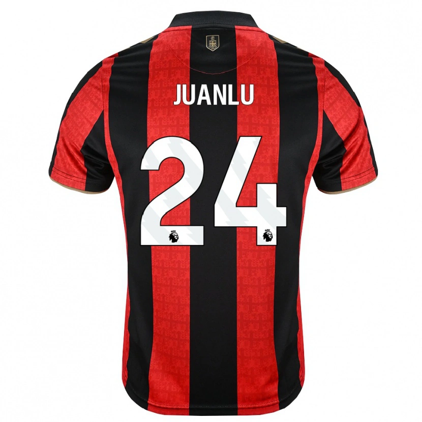 Danxen Barn Juanlu Sánchez #24 Gyllene Röd Svart Hemmatröja Matchtröjor 2026/27 Tröjor T-Tröja