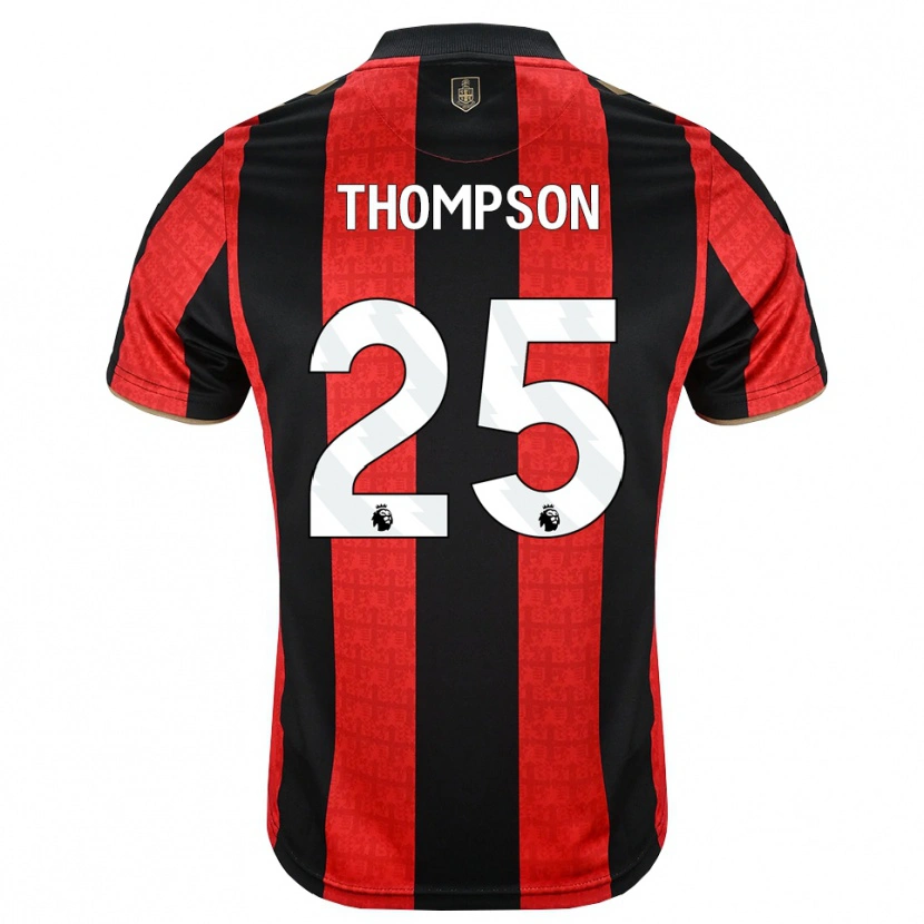 Danxen Barn Kenni Thompson #25 Gyllene Röd Svart Hemmatröja Matchtröjor 2026/27 Tröjor T-Tröja