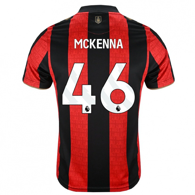 Danxen Barn Callan Mckenna #46 Gyllene Röd Svart Hemmatröja Matchtröjor 2026/27 Tröjor T-Tröja