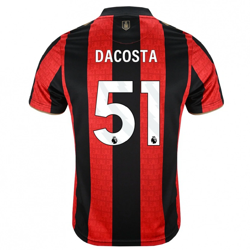 Danxen Barn Malcom Dacosta González #51 Gyllene Röd Svart Hemmatröja Matchtröjor 2026/27 Tröjor T-Tröja