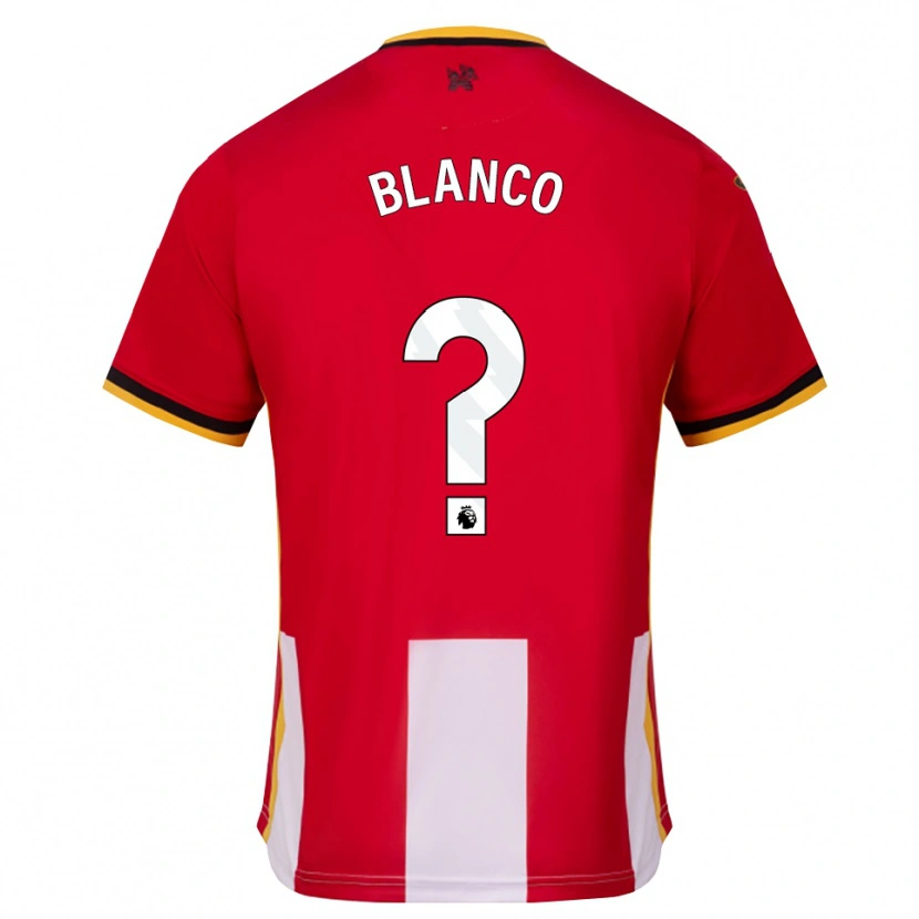 Danxen Barn John Blanco #0 Gul Svart Röd Hemmatröja Matchtröjor 2026/27 Tröjor T-Tröja