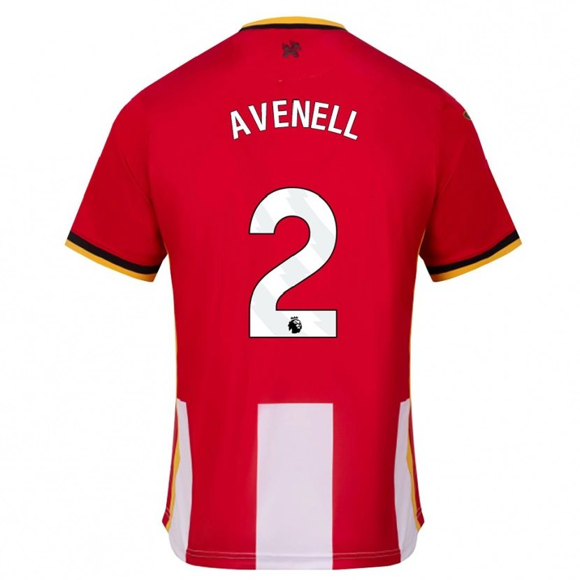 Danxen Barn Caelan Avenell #2 Gul Svart Röd Hemmatröja Matchtröjor 2026/27 Tröjor T-Tröja