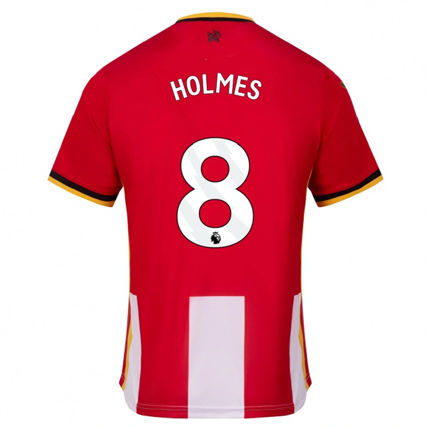 Danxen Barn Mollie Holmes #8 Gul Svart Röd Hemmatröja Matchtröjor 2026/27 Tröjor T-Tröja