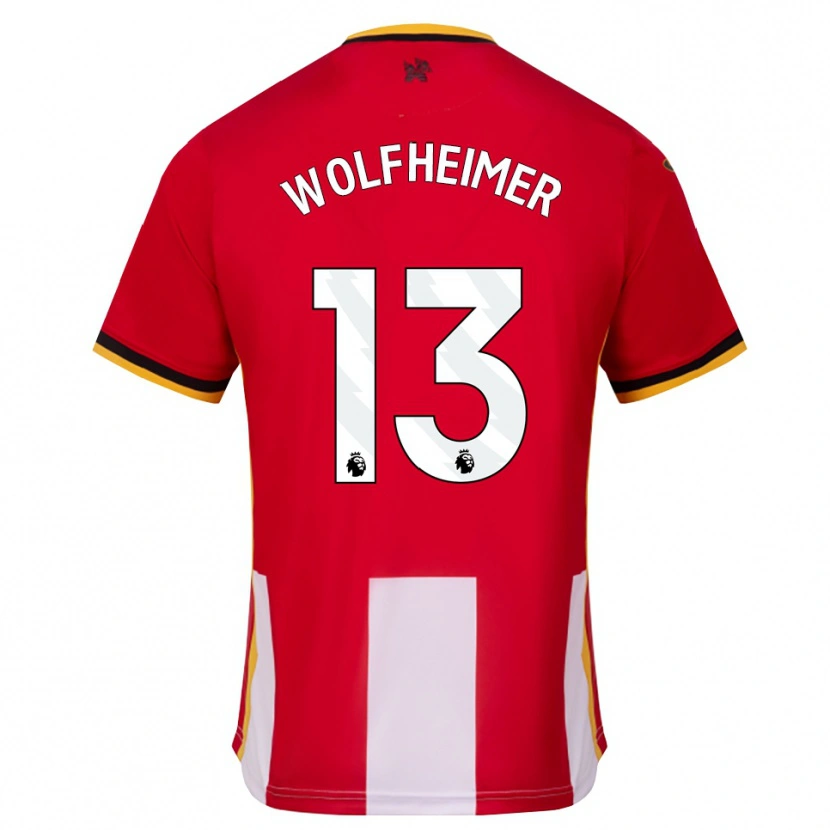Danxen Barn Connor Wolfheimer #13 Gul Svart Röd Hemmatröja Matchtröjor 2026/27 Tröjor T-Tröja