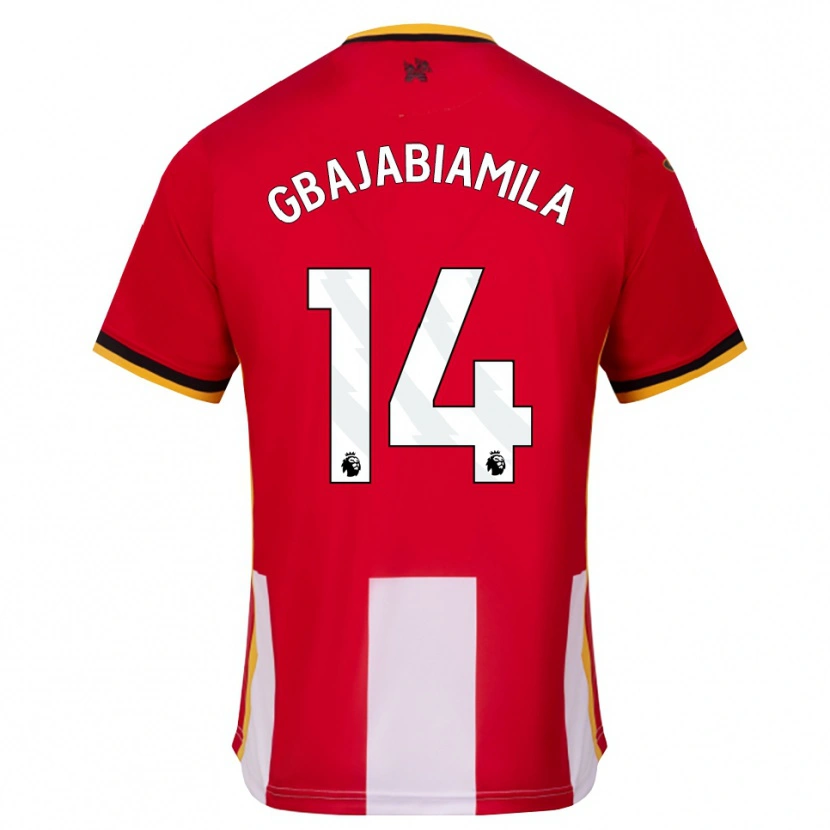 Danxen Barn Habeebat Gbajabiamila #14 Gul Svart Röd Hemmatröja Matchtröjor 2026/27 Tröjor T-Tröja