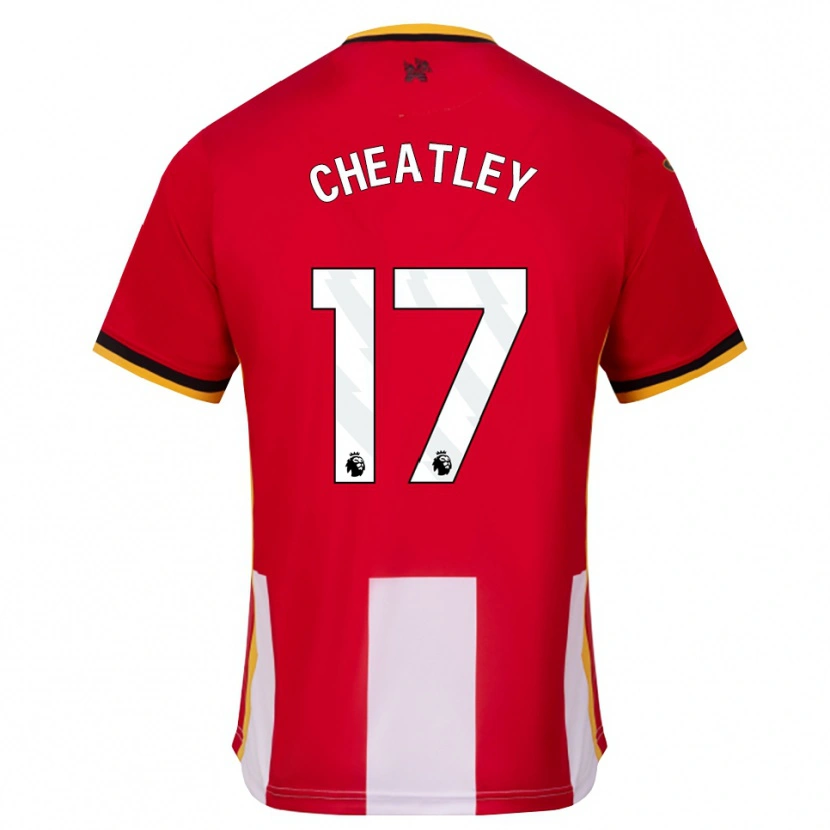 Danxen Barn Ashley Cheatley #17 Gul Svart Röd Hemmatröja Matchtröjor 2026/27 Tröjor T-Tröja