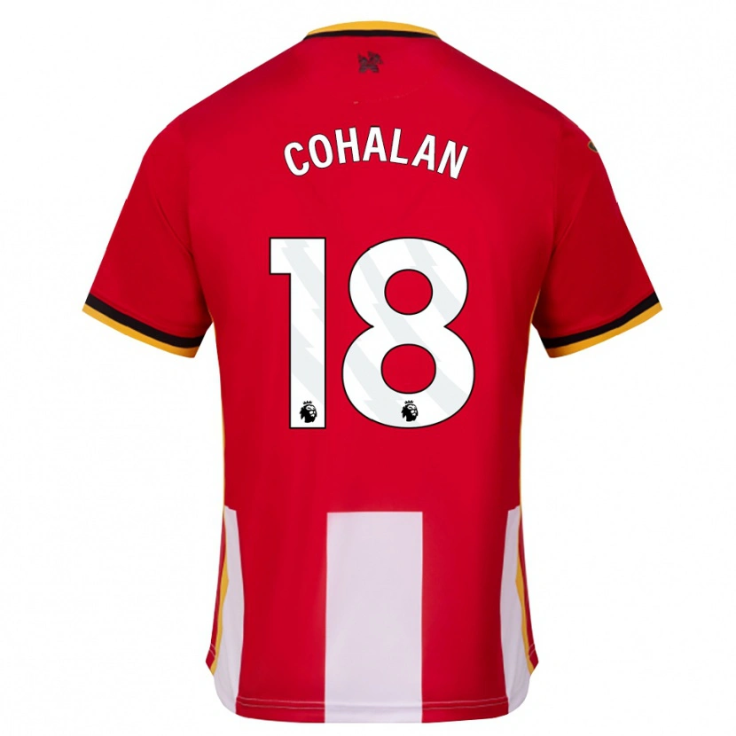 Danxen Barn Chris Cohalan #18 Gul Svart Röd Hemmatröja Matchtröjor 2026/27 Tröjor T-Tröja