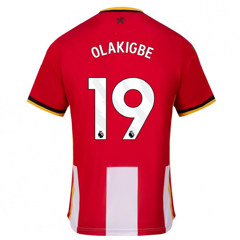 Danxen Barn Michael Olakigbe #19 Gul Svart Röd Hemmatröja Matchtröjor 2026/27 Tröjor T-Tröja