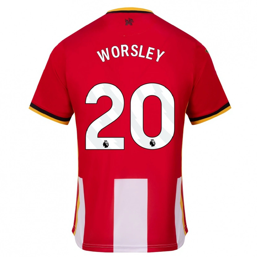 Danxen Barn Freya Worsley #20 Gul Svart Röd Hemmatröja Matchtröjor 2026/27 Tröjor T-Tröja