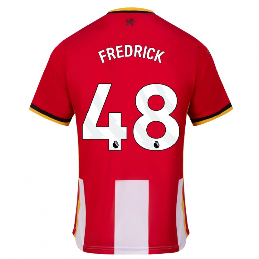 Danxen Barn Benjamin Fredrick #48 Gul Svart Röd Hemmatröja Matchtröjor 2026/27 Tröjor T-Tröja
