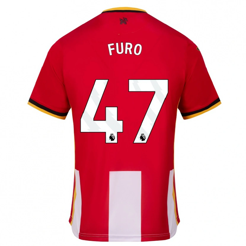 Danxen Barn Kaye Furo #47 Gul Svart Röd Hemmatröja Matchtröjor 2026/27 Tröjor T-Tröja