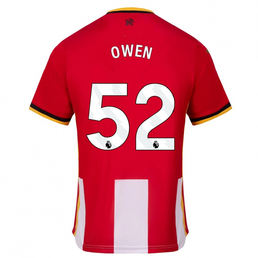 Danxen Barn Riley Owen #52 Gul Svart Röd Hemmatröja Matchtröjor 2026/27 Tröjor T-Tröja