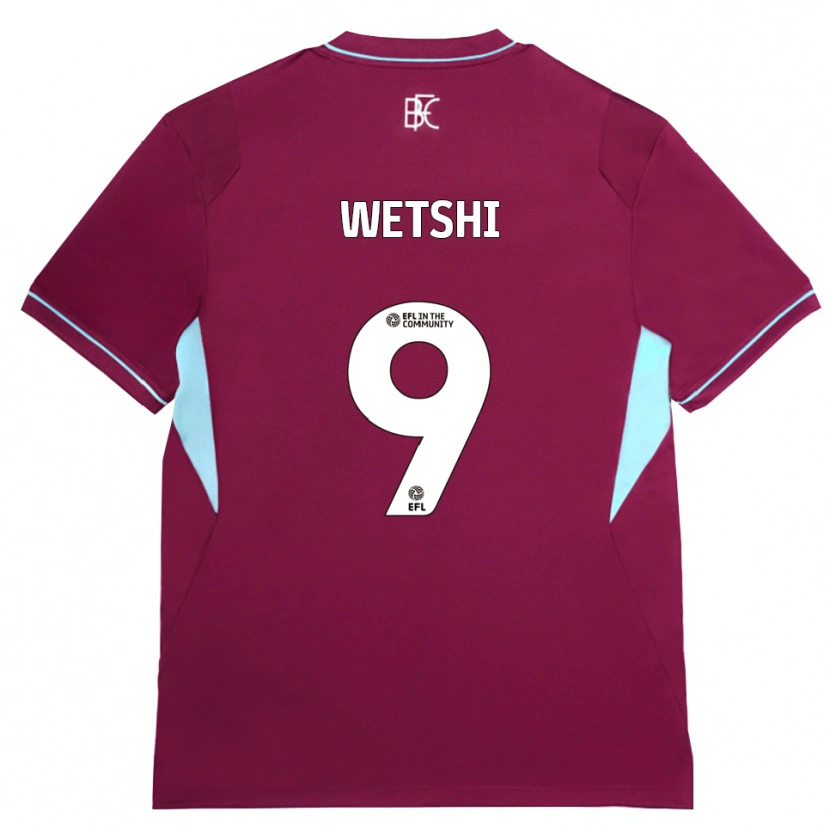 Danxen Barn Benji Wetshi #9 Vinröd Grön Hemmatröja Matchtröjor 2026/27 Tröjor T-Tröja